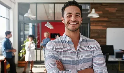 Man with healthy smile