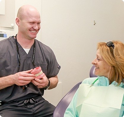 Dr. Cody Calderwood & Patient