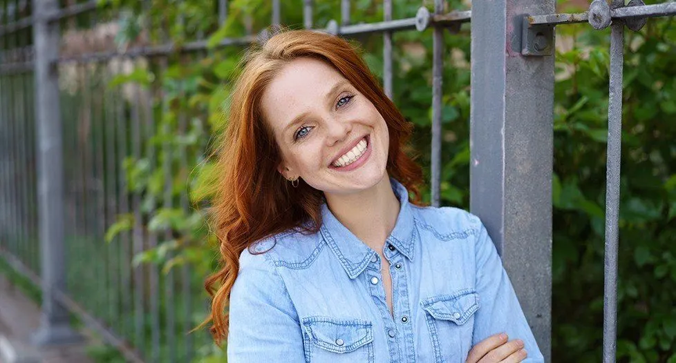Woman with beautiful smile