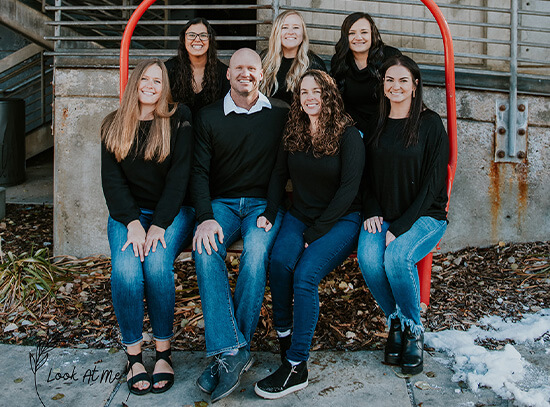 Smiling dental team member