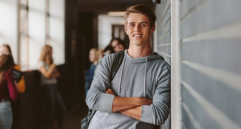 Teen with healthy smile
