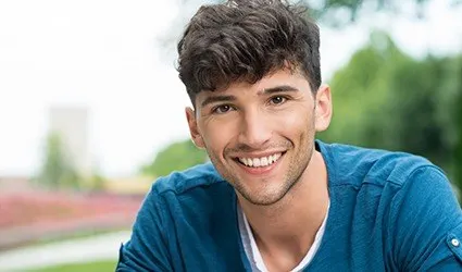 Young man with healthy smile