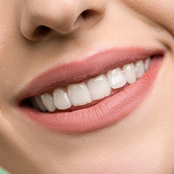Close up of woman’s smile
